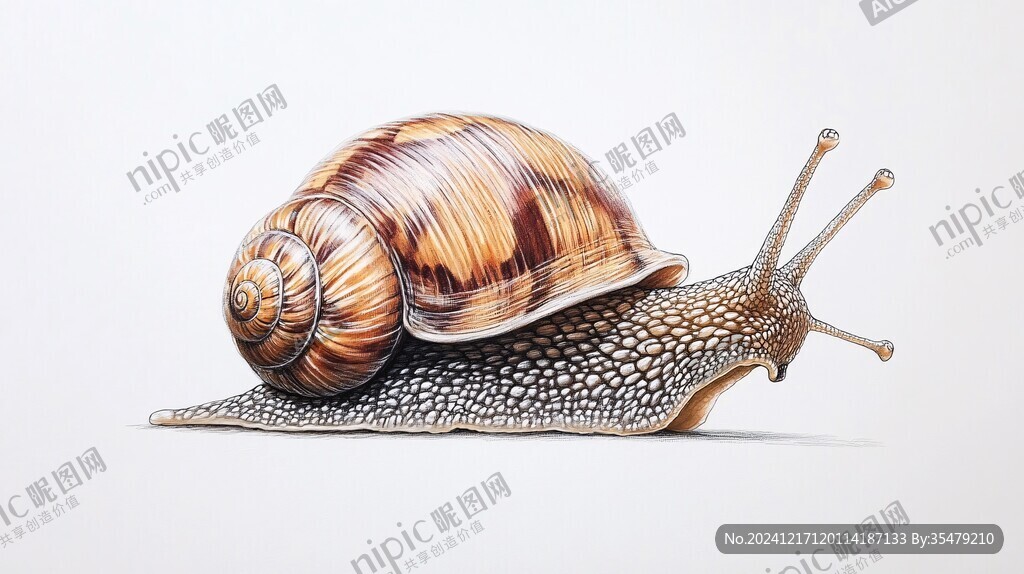 蝸牛動物插畫
