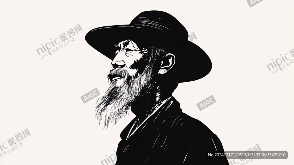 牛仔插畫