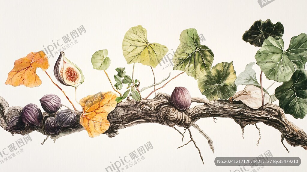 采菱角插畫