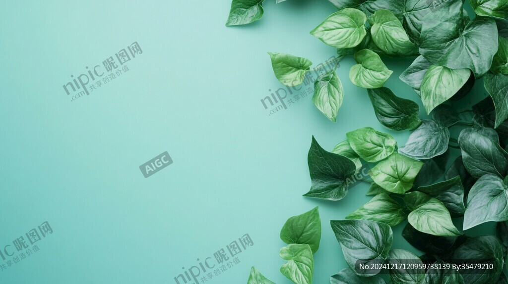 綠葉純背景