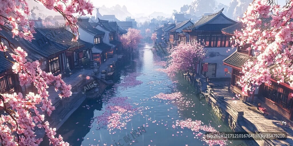 古風場景春暖花開