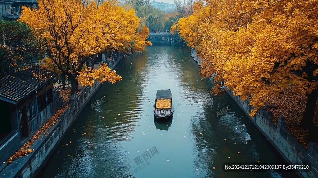 御河秋色
