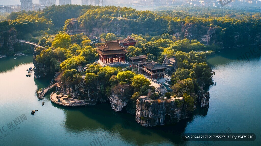 航拍仙海禪院