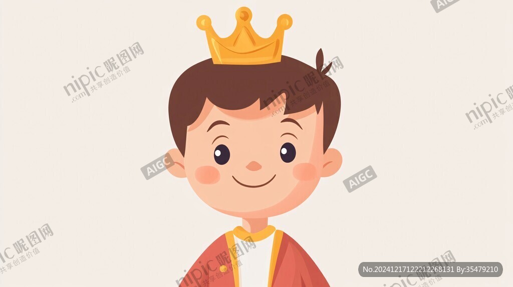 皇室男孩卡通形象