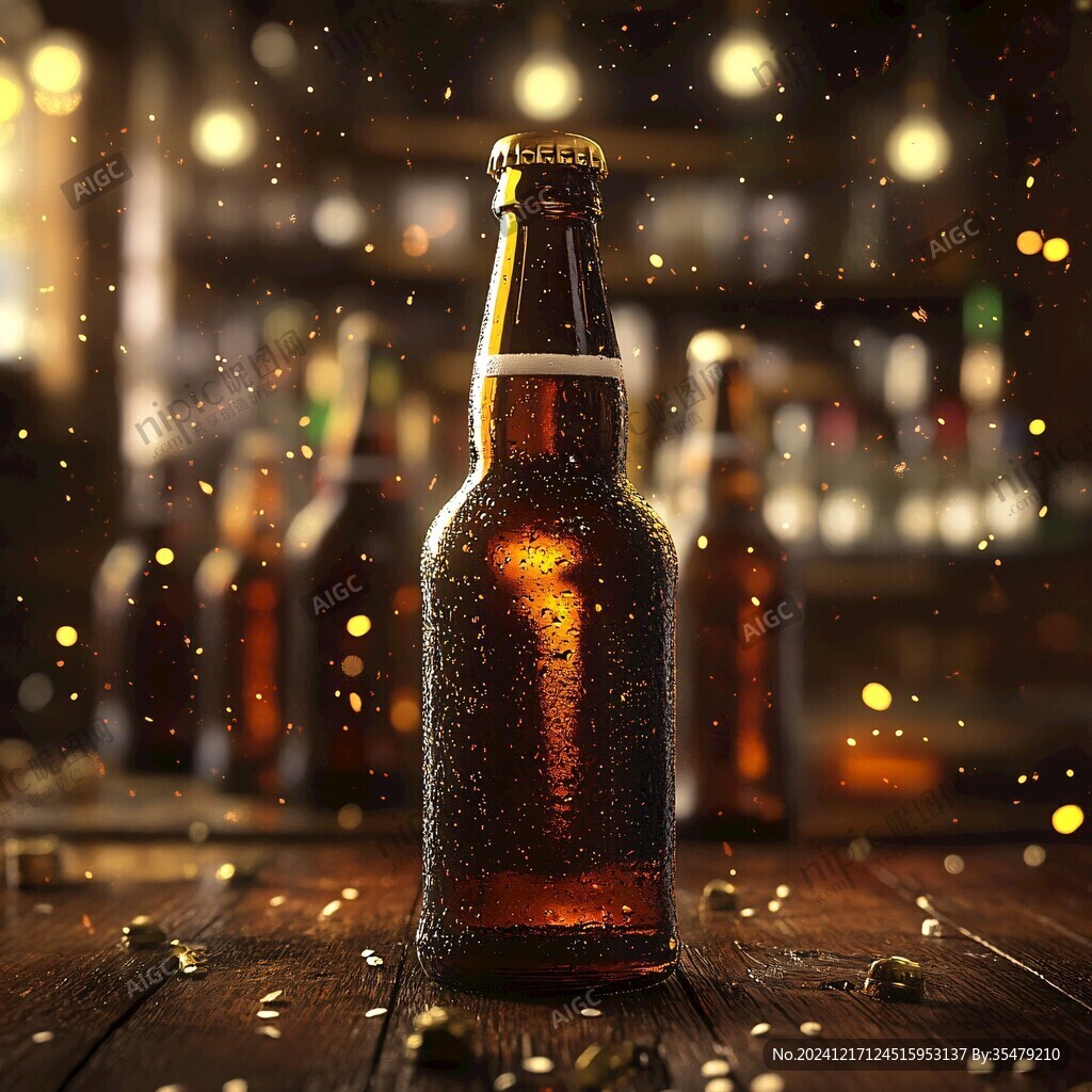 高清啤酒瓶