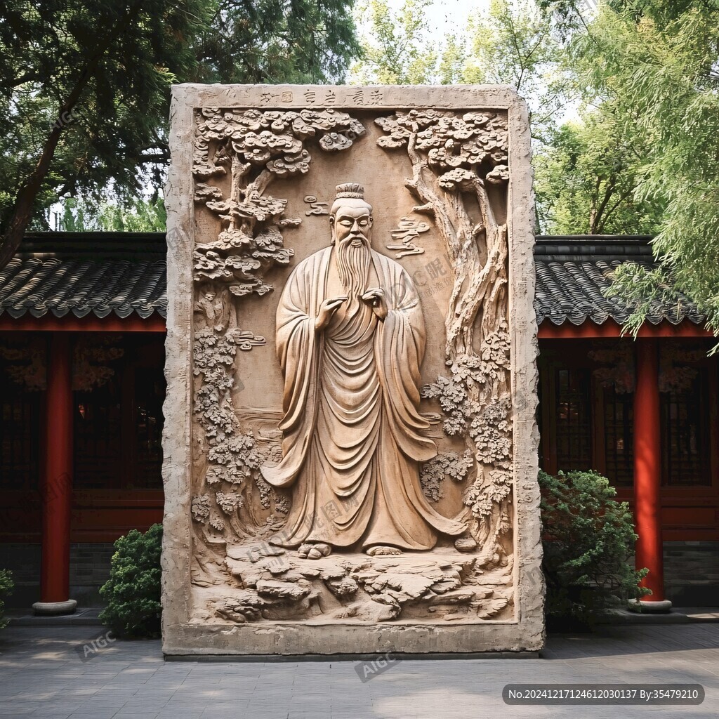 講經(jīng)場(chǎng)景浮雕