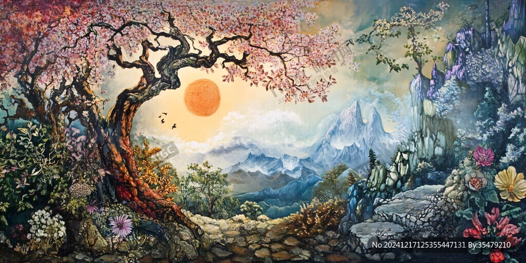 聚寶盆山水