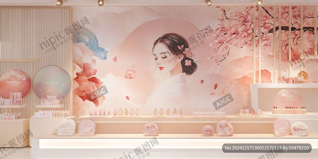美容裝修插畫設計