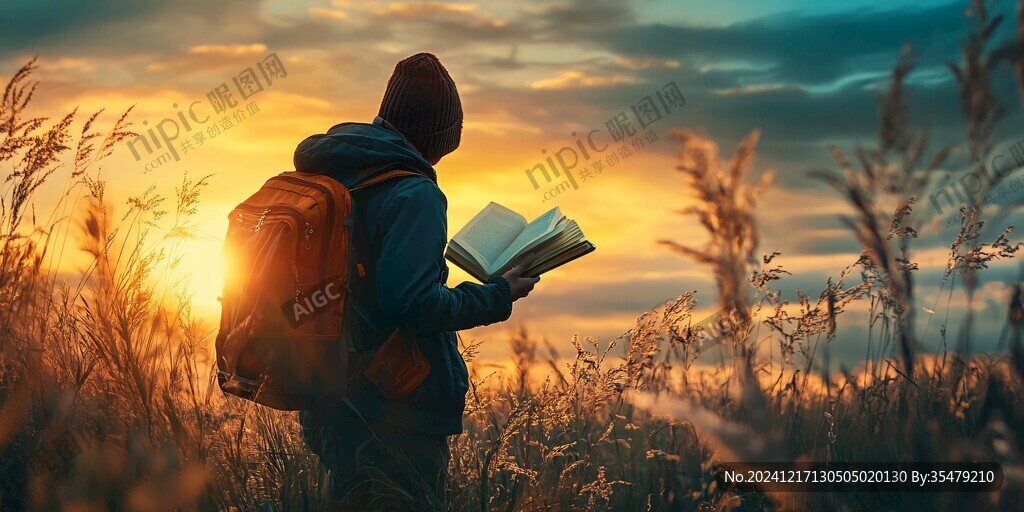 讀書背影