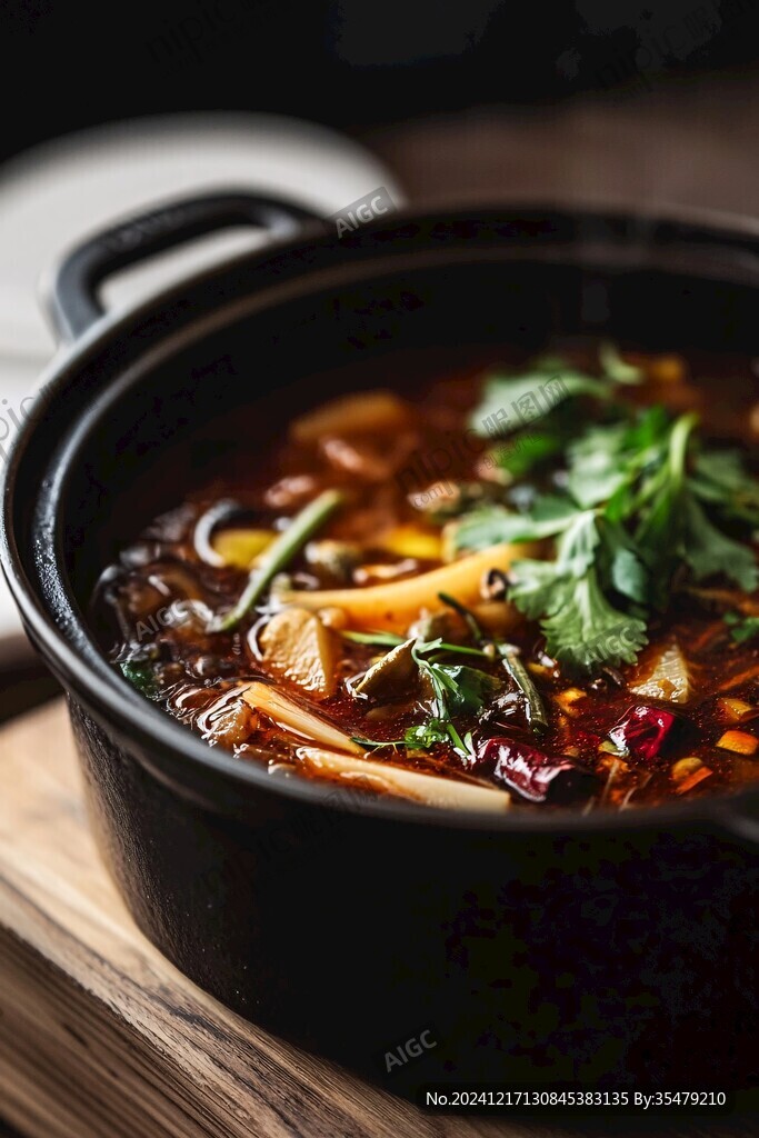 酸辣拌湯美食