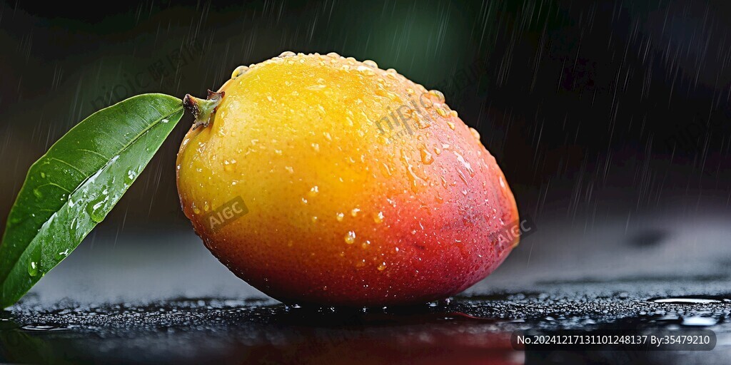雨中的芒果