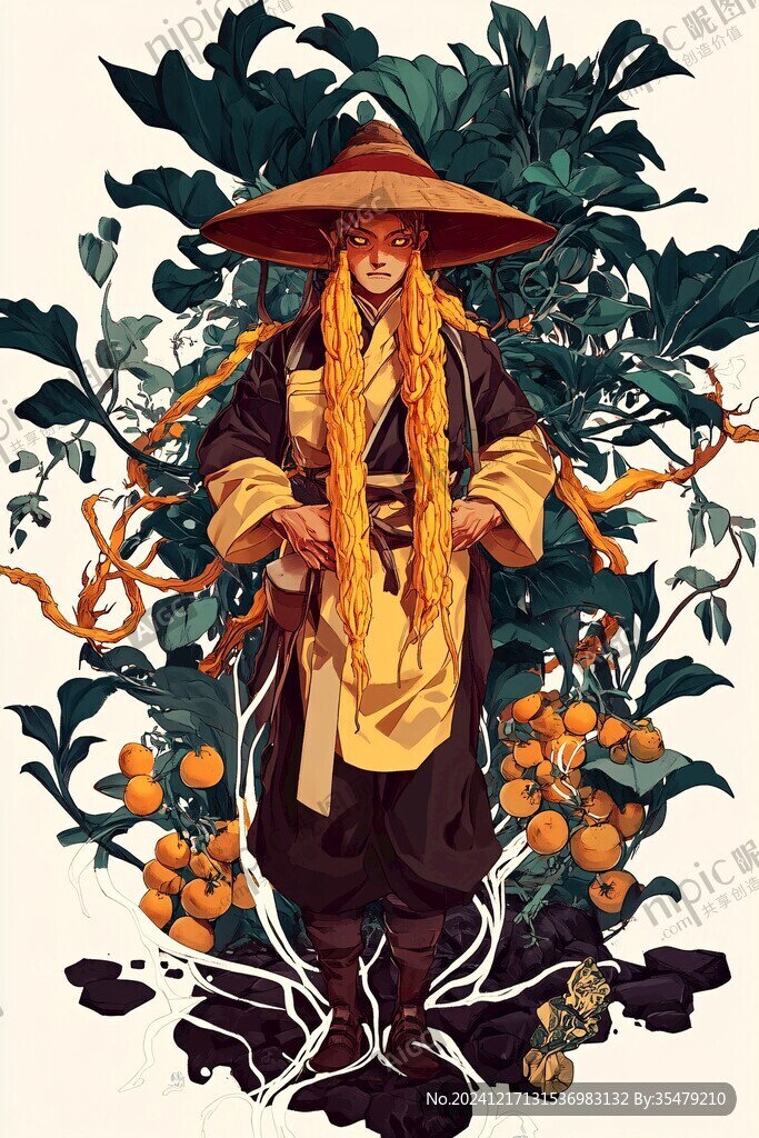 采藥者插畫