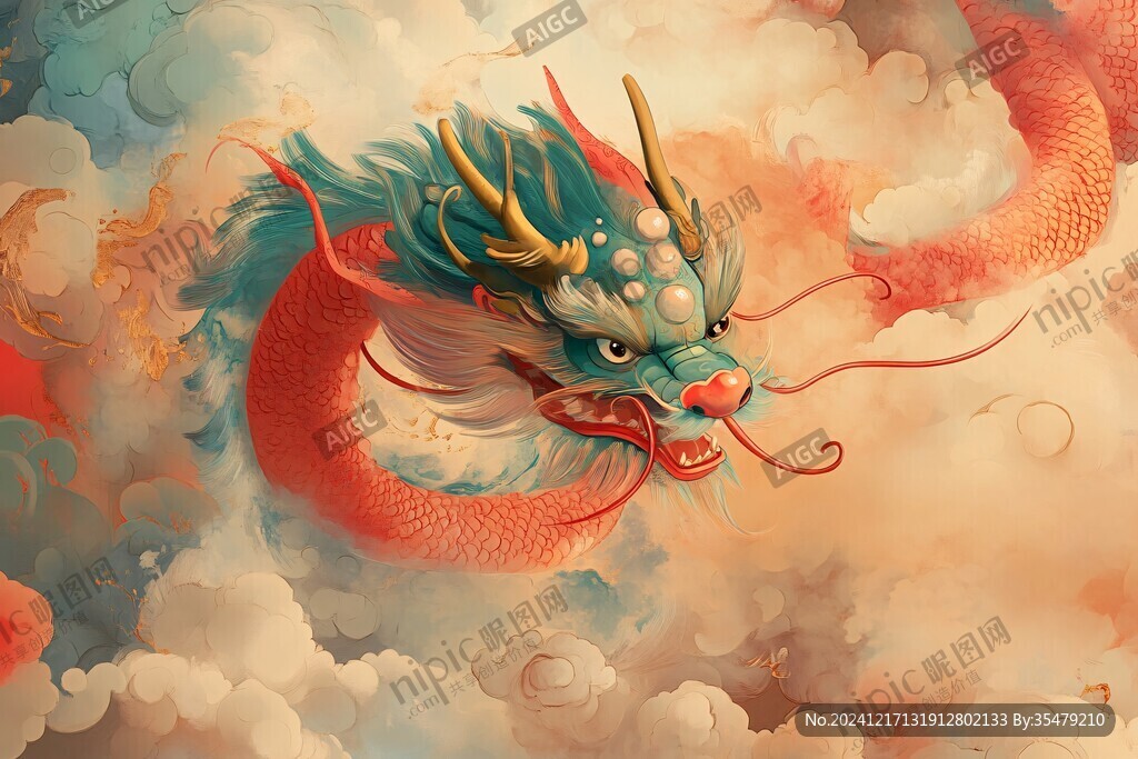 龍年文創(chuàng)插畫