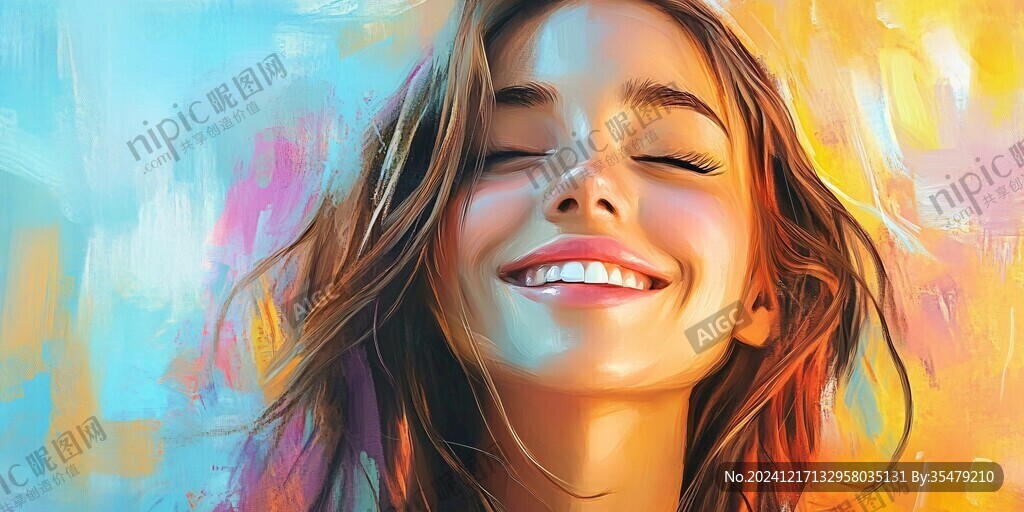 唯美美女插圖