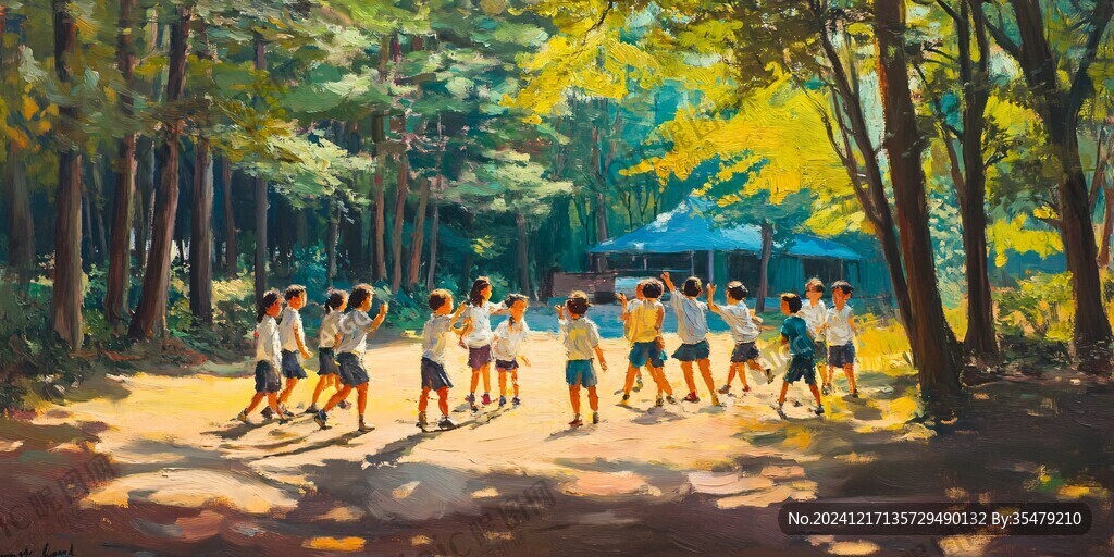 青春校園插畫