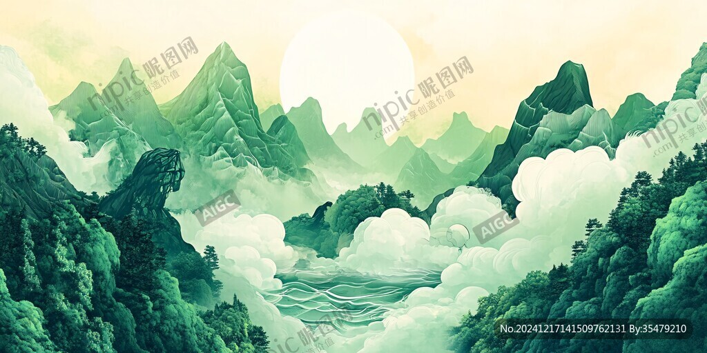 仙山插畫(huà)