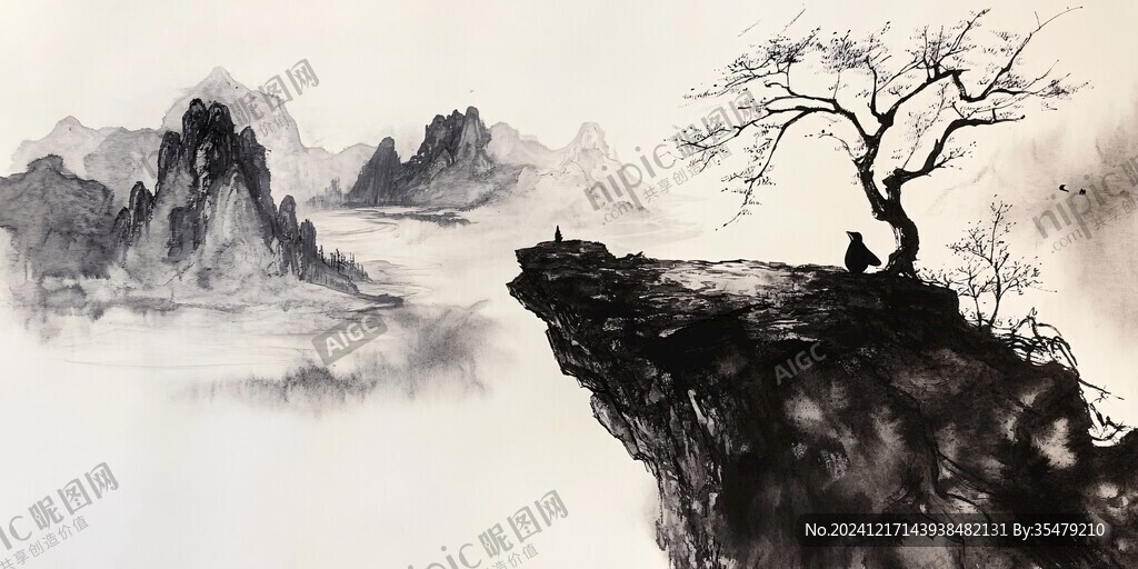 意境禪境水墨壁紙