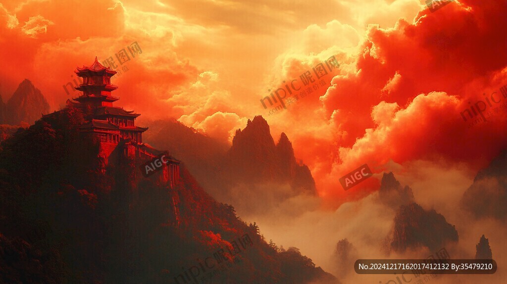 紅色云海