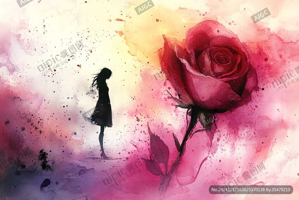 玫瑰花少女