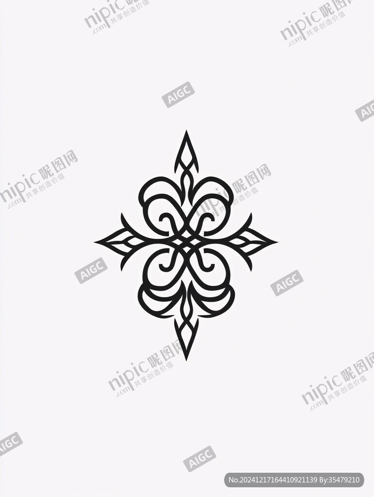 線條花兒logo