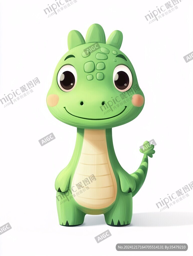 呆萌小恐龍形象