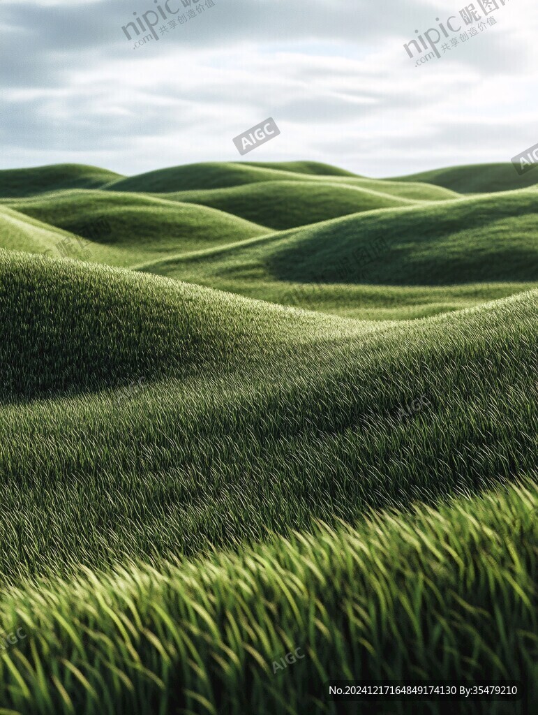 綠色丘陵自然風(fēng)景