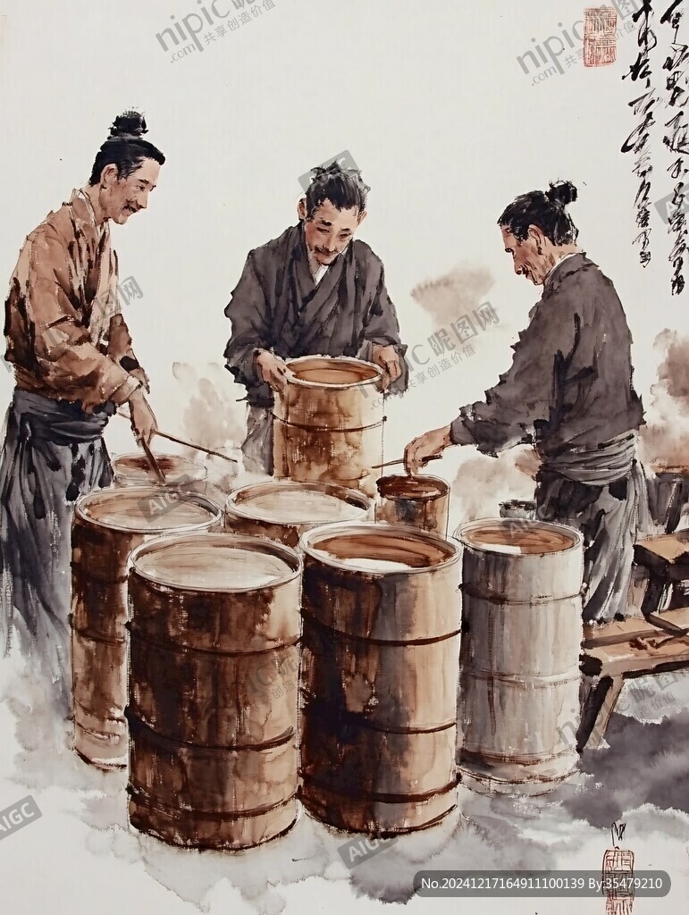 磨豆腐圖