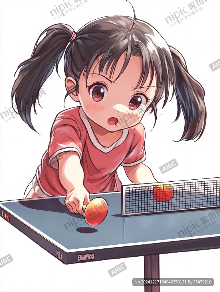 乒乓球插畫
