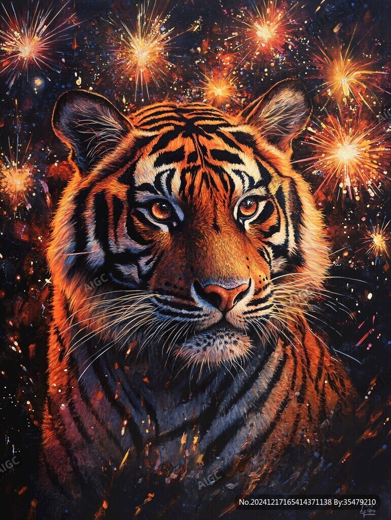 虎年招貼畫