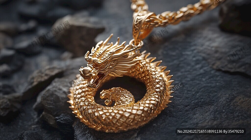 金龍男士吊墜