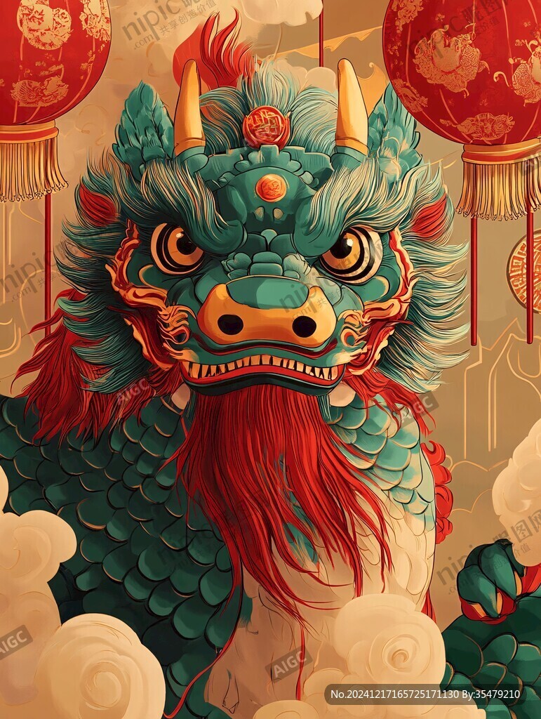 龍年文創(chuàng)插畫