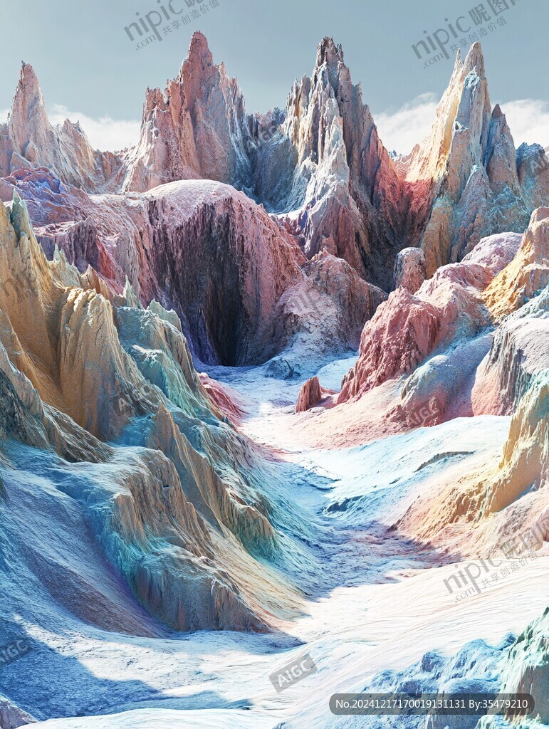 彩色地形地理地貌
