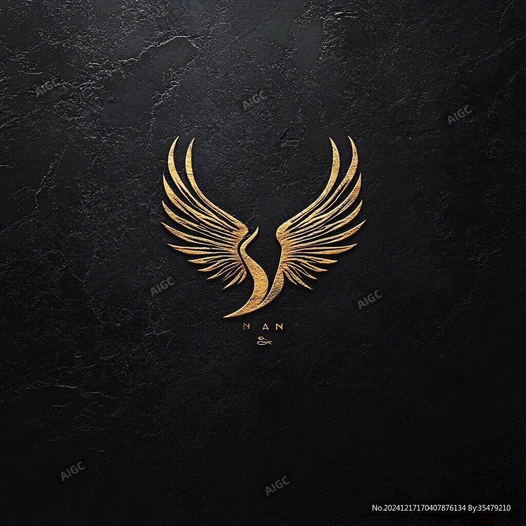 金色翅膀logo