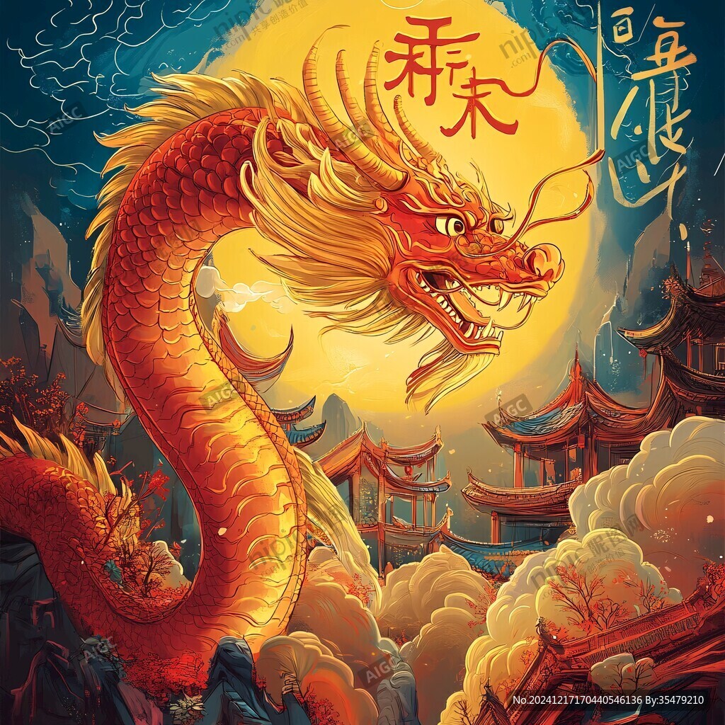龍年文創插畫