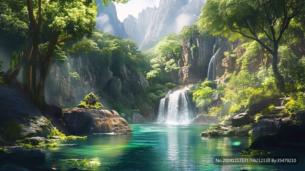 古風(fēng)山水場(chǎng)景