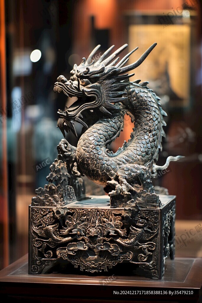立雕龍首