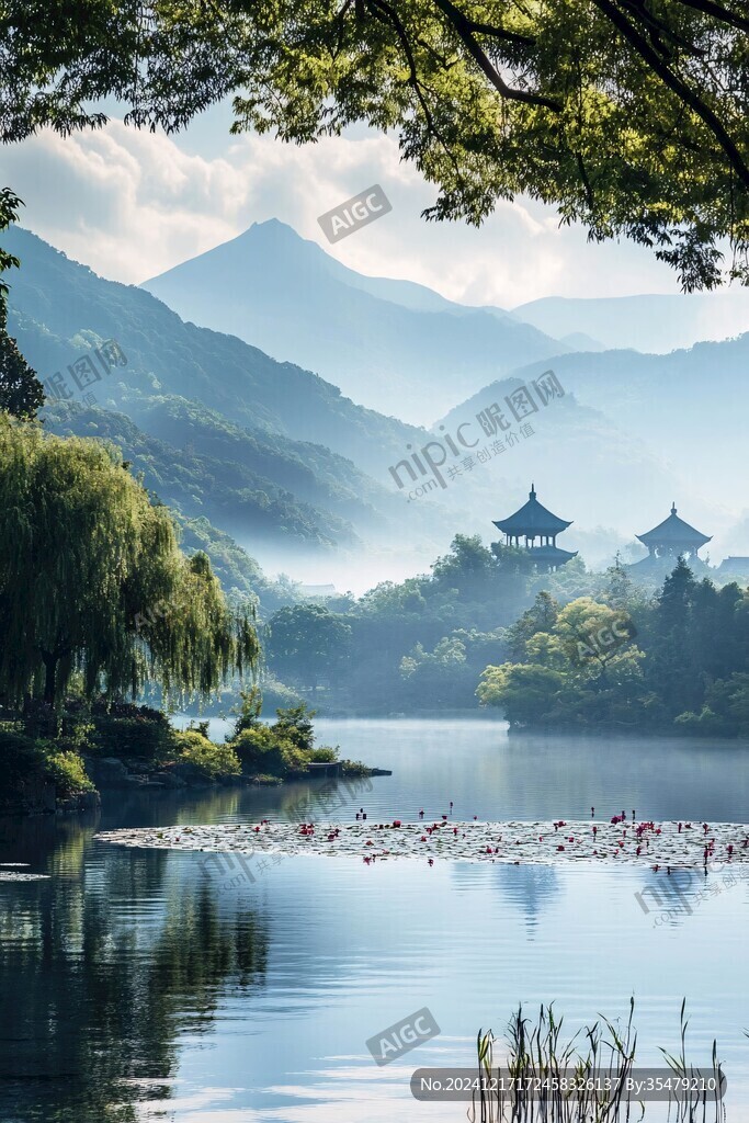 湘湖的早晨