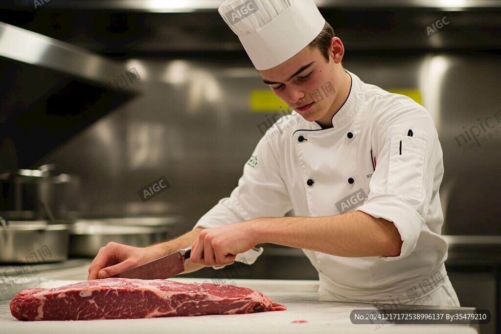 廚師煎牛肉
