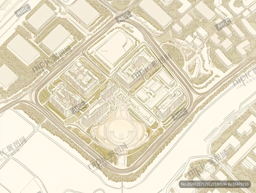 南大數碼產業園線稿