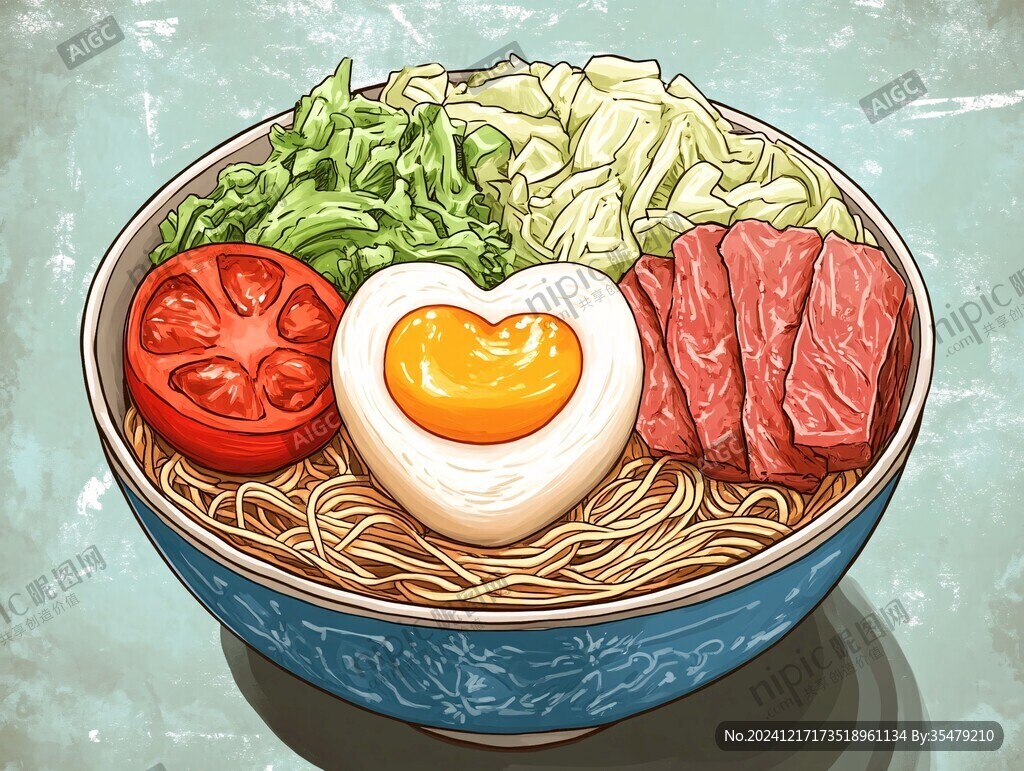 冷面插畫(huà)
