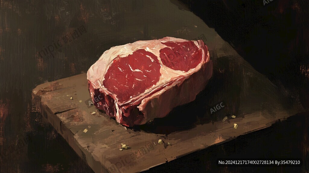 牛排插畫