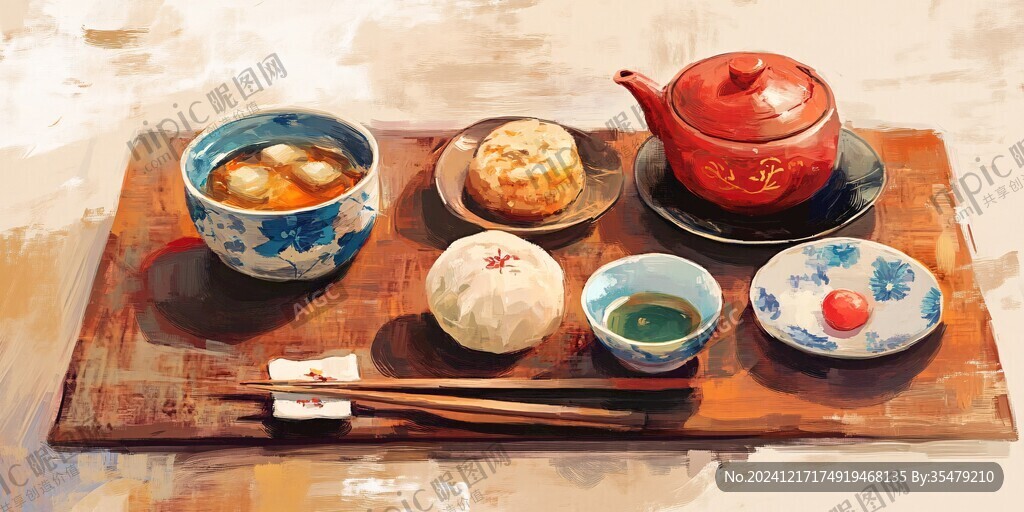 早茶手繪