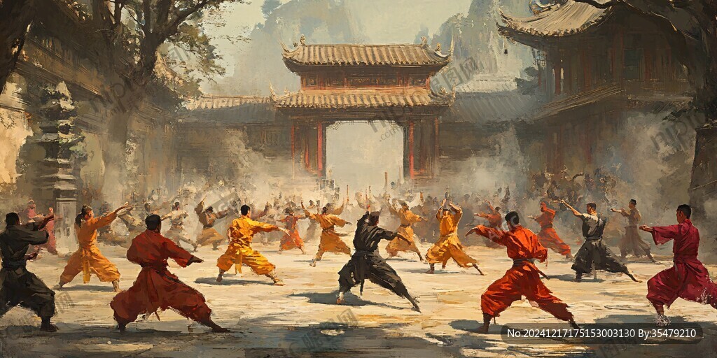 古代武術(shù)學(xué)校場景
