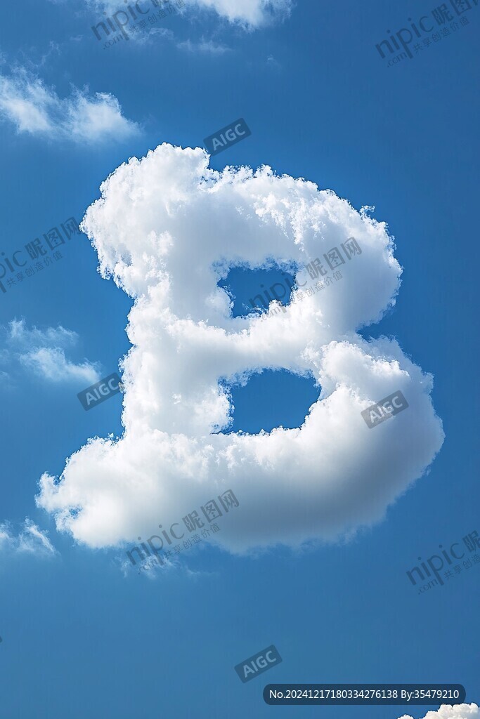 高清云朵數字
