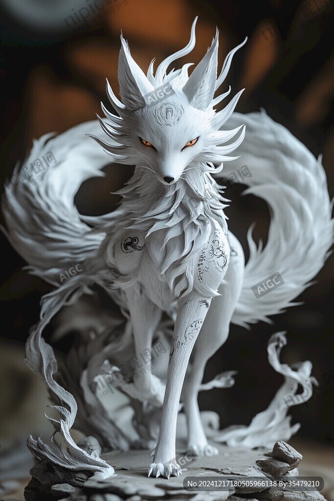 仙人神獸局部特寫