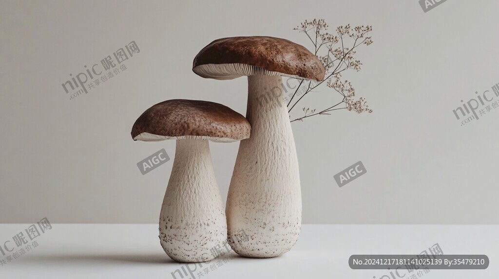 菌菇插畫設計
