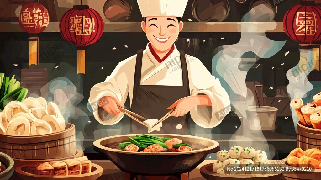 熱鹵現(xiàn)撈插畫