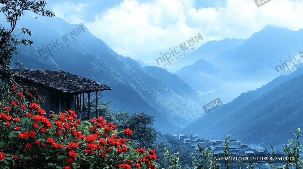 唯美大山深處有人家