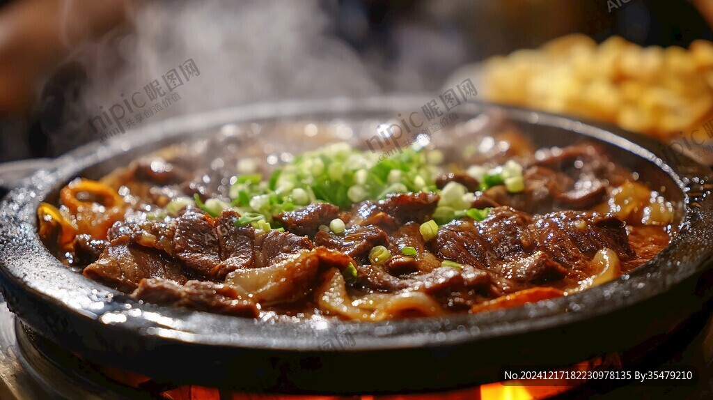 燒烤牛肉石鍋