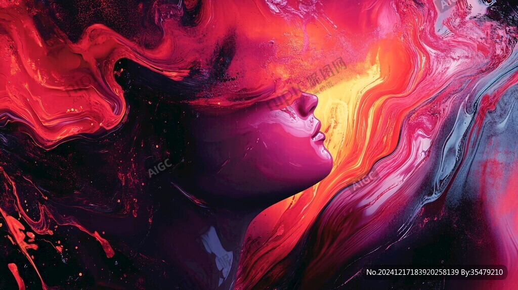 炫麗的夢幻流體畫